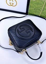 Fortok Gucci Blondie Top Handle Bag Black 17x15x9cm - 4