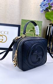 Fortok Gucci Blondie Top Handle Bag Black 17x15x9cm - 2