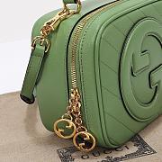 Fortok Gucci Blondie Top Handle Bag Green 17x15x9cm - 6