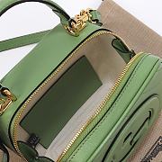 Fortok Gucci Blondie Top Handle Bag Green 17x15x9cm - 3