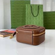 Fortok Gucci Blondie Top Handle Bag Brown 17x15x9cm - 5