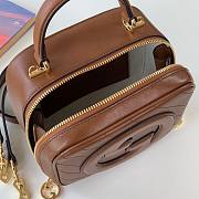 Fortok Gucci Blondie Top Handle Bag Brown 17x15x9cm - 3
