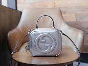 Fortok Gucci Blondie Top Handle Bag Silver 17x15x9cm - 1