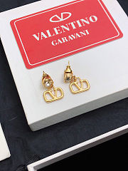 Fortok Valentino Earrings Logo Gold - 6