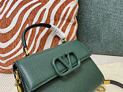 Fortok Valentino Vsling Handbag Top Handle Green 22x16x9cm - 5
