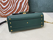 Fortok Valentino Vsling Handbag Top Handle Green 22x16x9cm - 4
