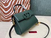 Fortok Valentino Vsling Handbag Top Handle Green 22x16x9cm - 2