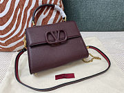 Fortok Valentino Vsling Handbag Top Handle Rouge 22x16x9cm - 1