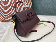 Fortok Valentino Vsling Handbag Top Handle Rouge 22x16x9cm - 6