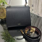 Fortok Valentino Vsling Handbag Top Handle Black 22x16x9cm - 3