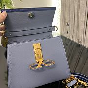 Fortok Valentino Vsling Handbag Top Handle Blue 22x16x9cm - 3
