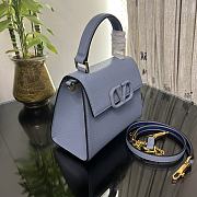 Fortok Valentino Vsling Handbag Top Handle Blue 22x16x9cm - 4