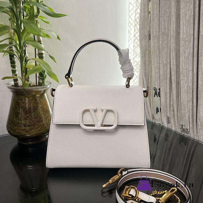 Fortok Valentino Vsling Handbag Top Handle White 22x16x9cm - 1