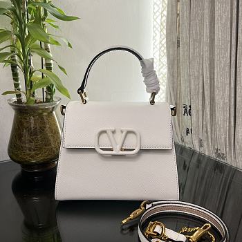 Fortok Valentino Vsling Handbag Top Handle White 22x16x9cm
