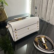 Fortok Valentino Vsling Handbag Top Handle White 22x16x9cm - 5
