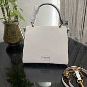 Fortok Valentino Vsling Handbag Top Handle White 22x16x9cm - 4