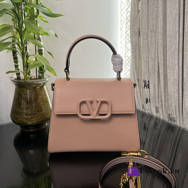 Fortok Valentino Vsling Handbag Top Handle Blush Pink  22x16x9cm  - 1