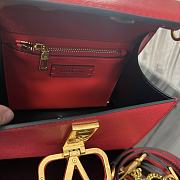 Fortok Valentino Vsling Handbag Top Handle Red 22x16x9cm - 5