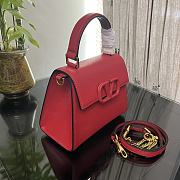 Fortok Valentino Vsling Handbag Top Handle Red 22x16x9cm - 3