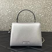 Fortok Valentino Vsling Handbag Top Handle Silver 22x16x9cm - 5