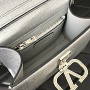 Fortok Valentino Vsling Handbag Top Handle Silver 22x16x9cm - 3