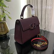 Fortok Valentino Vsling Handbag Top Handle Rouge 25x12x17cm - 4