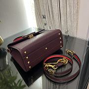 Fortok Valentino Vsling Handbag Top Handle Rouge 25x12x17cm - 5