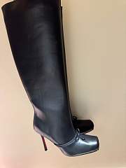 Fortok Christian Louboutin Cassia 100 leather knee-high boots Black - 6