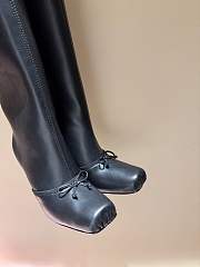 Fortok Christian Louboutin Cassia 100 leather knee-high boots Black - 2