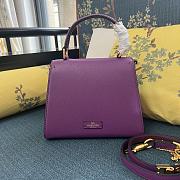 Fortok Valentino Vsling Handbag Top Handle Purple 22x16x9cm - 3