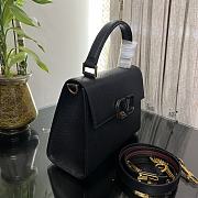 Fortok Valentino Vsling Handbag Top Handle Black 25x12x17cm - 5