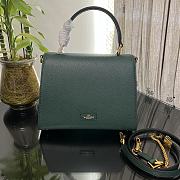 Fortok Valentino Vsling Handbag Top Handle Green 25x12x17cm - 6