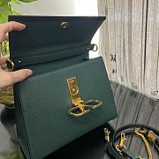 Fortok Valentino Vsling Handbag Top Handle Green 25x12x17cm - 2