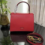Fortok Valentino Vsling Handbag Top Handle Red 25x12x17cm - 3
