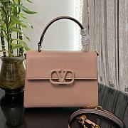Fortok Valentino Vsling Handbag Top Handle Beige 25x12x17cm - 1