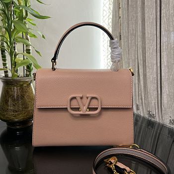 Fortok Valentino Vsling Handbag Top Handle Beige 25x12x17cm