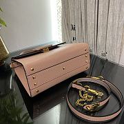 Fortok Valentino Vsling Handbag Top Handle Beige 25x12x17cm - 5