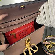 Fortok Valentino Vsling Handbag Top Handle Beige 25x12x17cm - 4