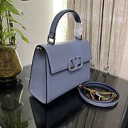 Fortok Valentino Vsling Handbag Top Handle Blue 25x12x17cm - 6
