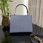 Fortok Valentino Vsling Handbag Top Handle Blue 25x12x17cm - 3