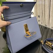 Fortok Valentino Vsling Handbag Top Handle Blue 25x12x17cm - 2