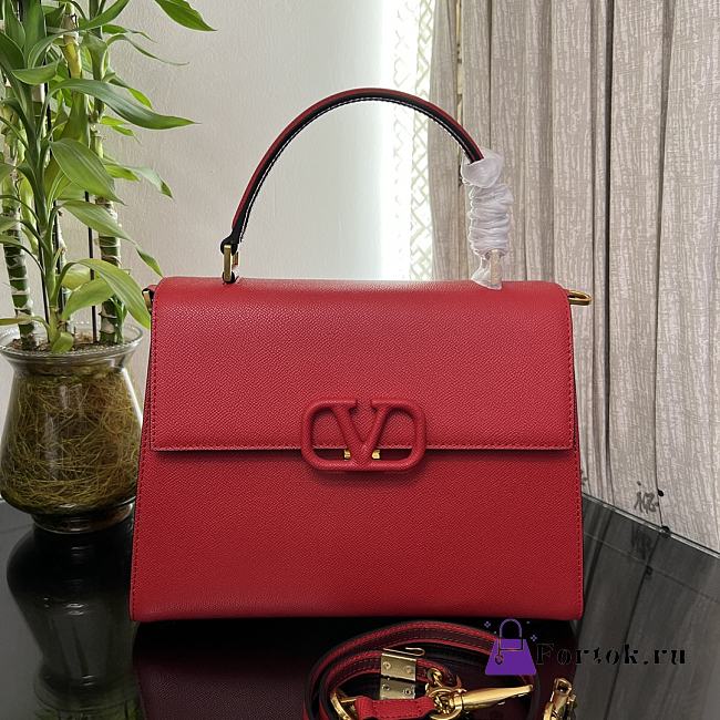 Fortok Valentino Vsling Handbag Top Handle Red 30 x 21 x 14 cm - 1