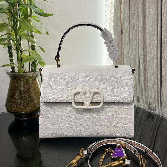 Fortok Valentino Vsling Handbag Top Handle White 25x12x17cm - 1