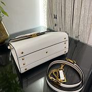 Fortok Valentino Vsling Handbag Top Handle White 25x12x17cm - 4