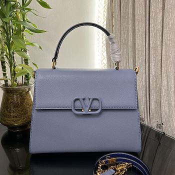 Fortok Valentino Vsling Handbag Top Handle Blue 30 x 21 x 14 cm