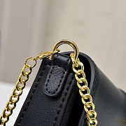 Fortok Fendi Fendigraphy black leather wallet on chain Black 21*4*11cm - 6