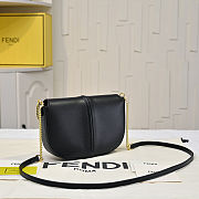 Fortok Fendi Fendigraphy black leather wallet on chain Black 21*4*11cm - 5