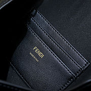 Fortok Fendi Fendigraphy black leather wallet on chain Black 21*4*11cm - 2