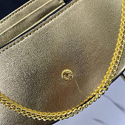 Fortok Fendi Fendigraphy black leather wallet on chain Gold 21*4*11cm - 3