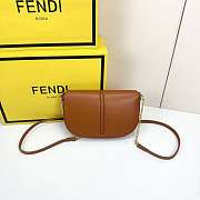 Fortok Fendi Fendigraphy black leather wallet on chain Brown 21*4*11cm - 4